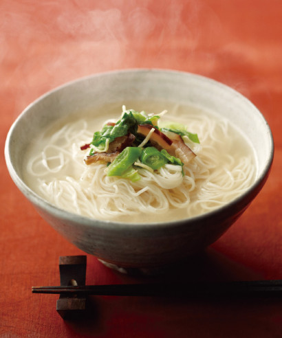 茅乃舎にゅうめん 鶏だししお