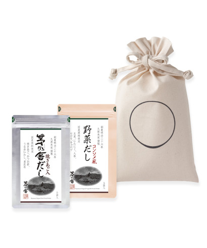 茅乃舎きんちゃく小(茅乃舎だし・野菜だし)セット