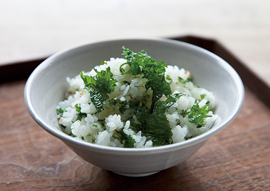 焼き大葉のだし炊きごはん