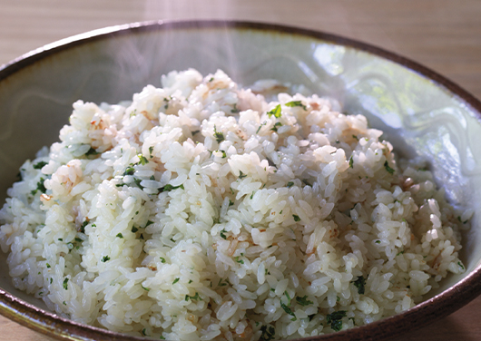 パセリバターのだし炊きごはん