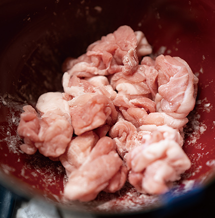 豚肉と根菜のさっと煮 生姜風味