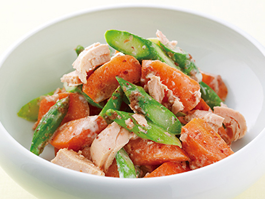 レンジで手軽な根菜サラダ 春野菜のホットサラダ