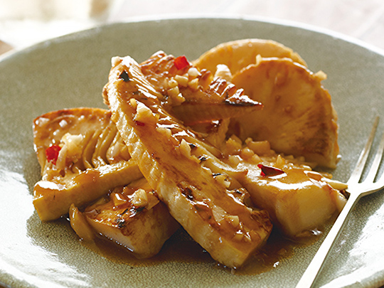 ステーキのように香ばしく たけのこのバター醤油風味ステーキ