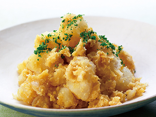 冷めても美味しい カレー風味の粉ふき新じゃが