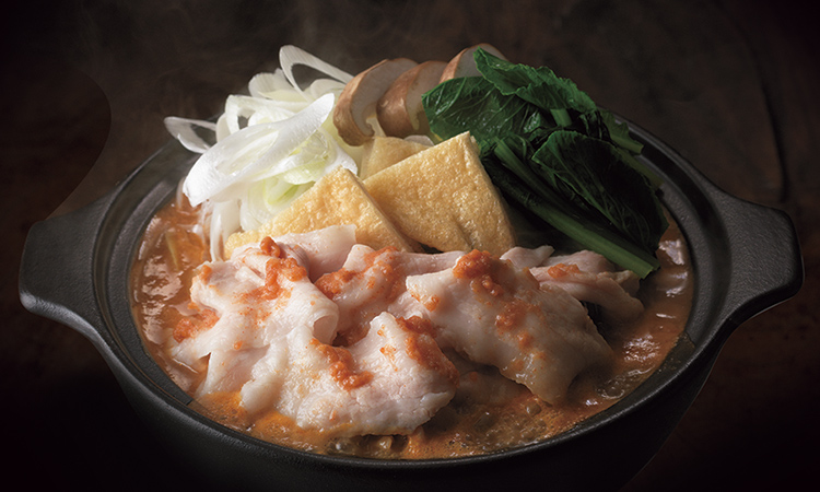 三種の野菜のすりおろし鍋 辛味噌